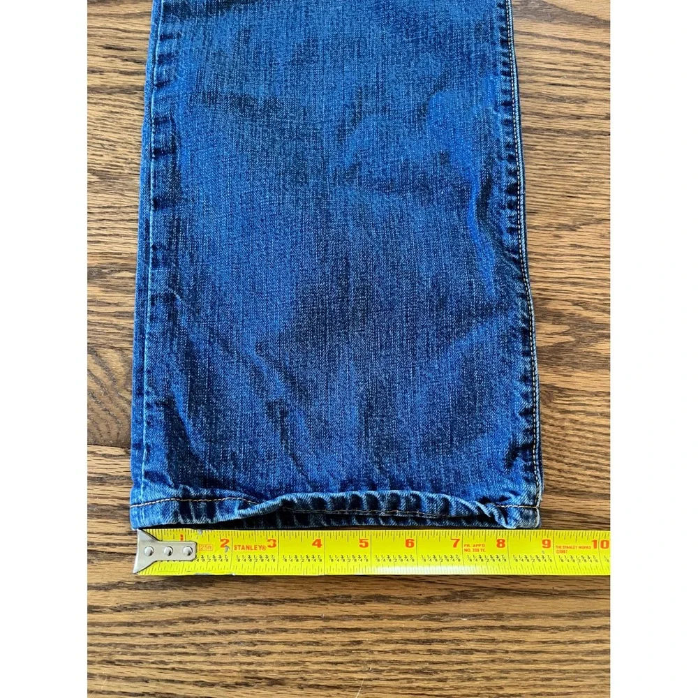 Levis 501 Original Fit Mens Blue Denim Straight Leg Button Fly Jeans 36x34